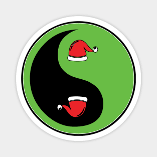 Christmas Yin-Yang 7 Magnet